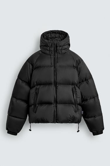 WASSERABWEISENDE DAUNENJACKE MIT 100 % FEDERFÜLLUNG - Schwarz von Zara