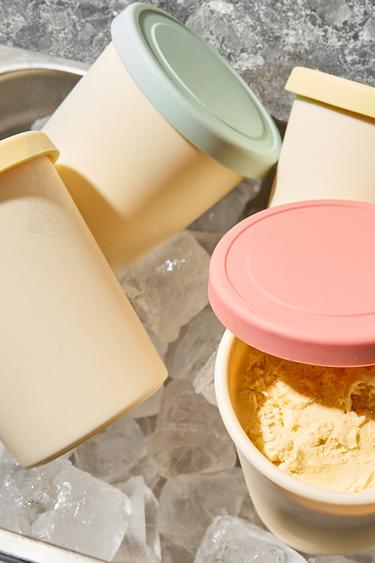 PACK OF SILICONE ICE CREAM TUBS (PACK OF 4) - كريمي الخاص بـ Zara