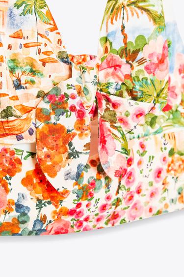 PRINTED KNOT TOP - Multicoloured by Zara - Image 6