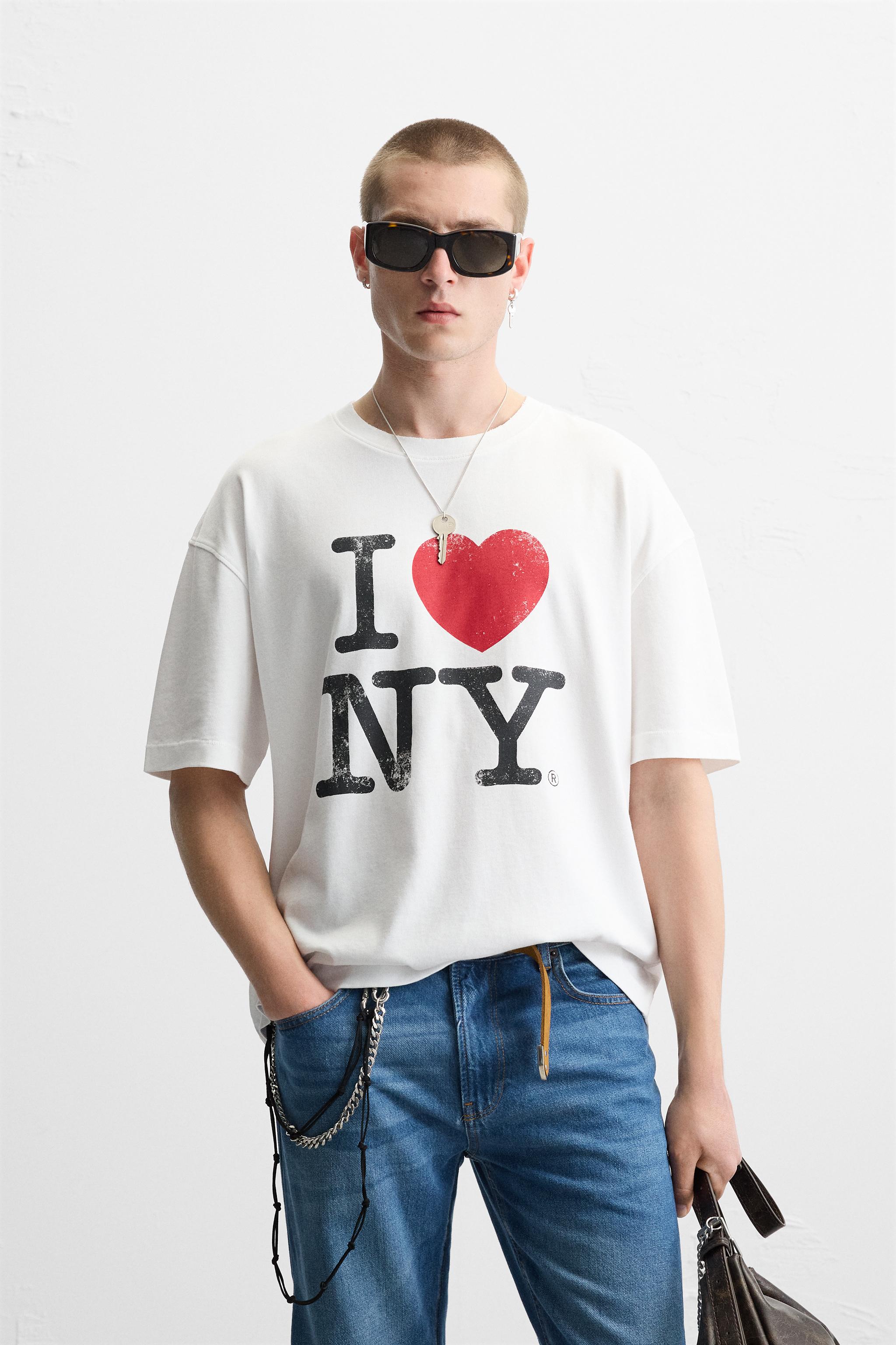 I LOVE NEW YORK ® Tシャツ - ブラック | ZARA Japan / 日本