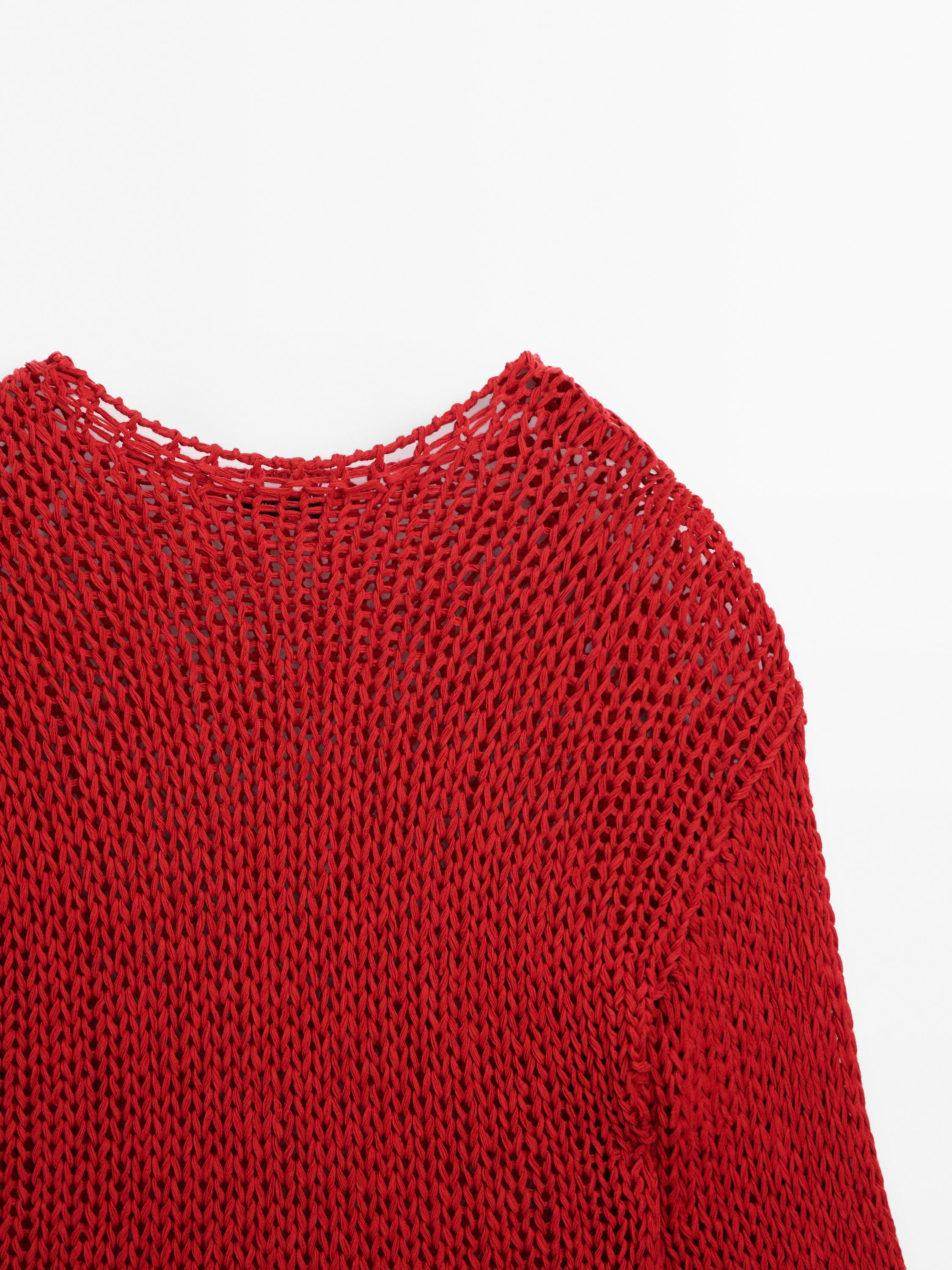 Open-knit sweater - Limited Edition - Ecru | ZARA United States