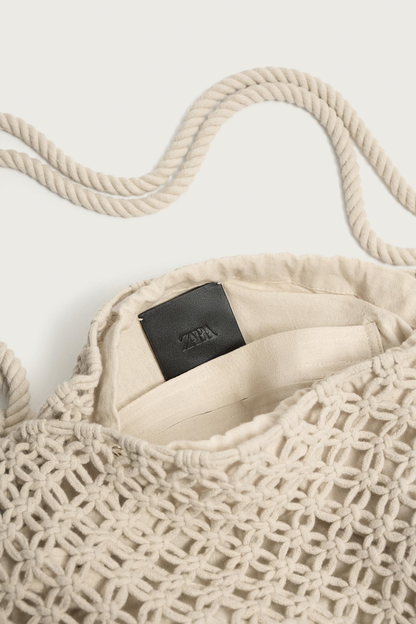 Мужская сумка Zara Macrame Shoulder, цвет: Коричневый — фото 8