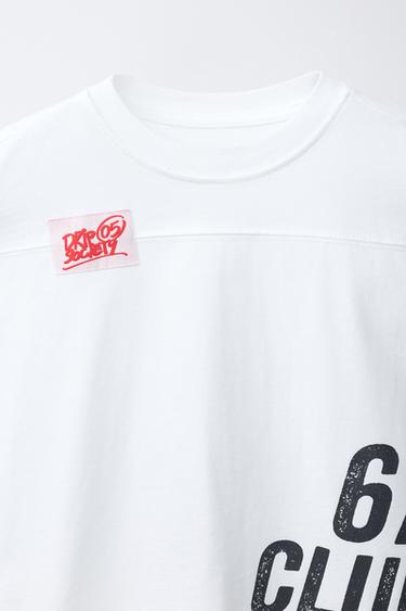 SLOGAN PRINT T-SHIRT - White by Zara - Image 2