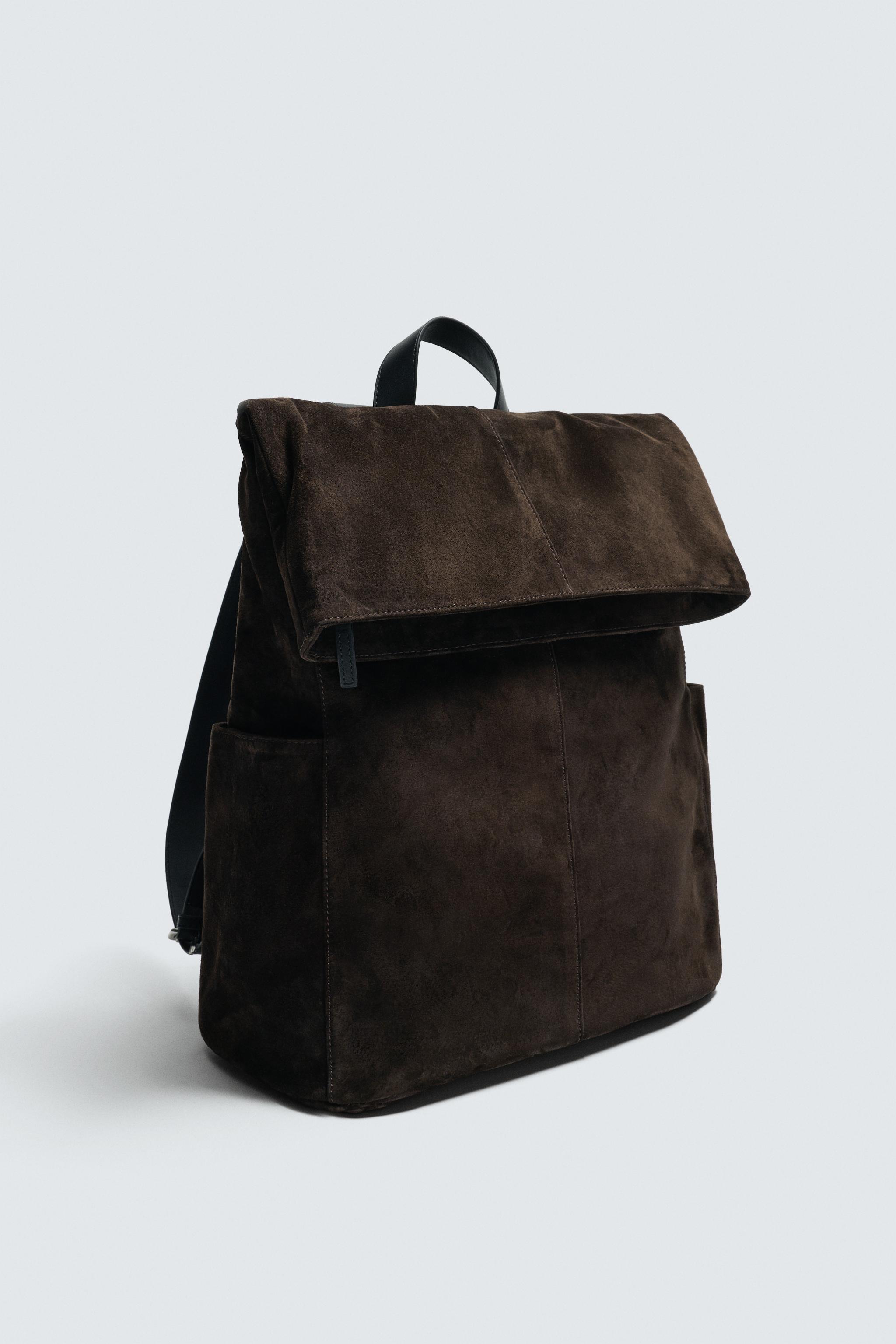 SAC À DOS EN CUIR À RABAT