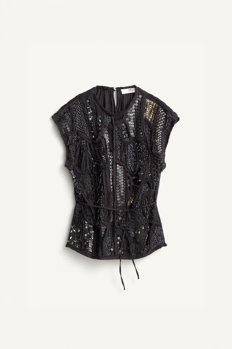 Cuerpo bordado abalorios limited edition