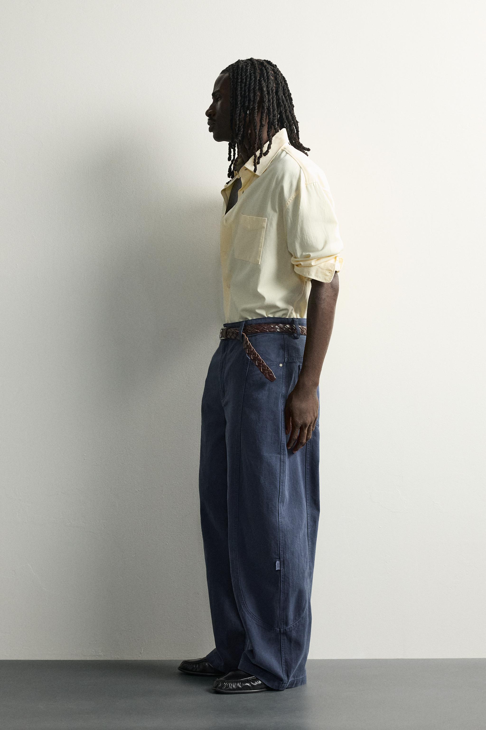 SEAMED RELAXED FIT PANTS