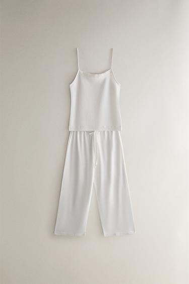 COTTON JERSEY TOP - White by Zara - Image 3