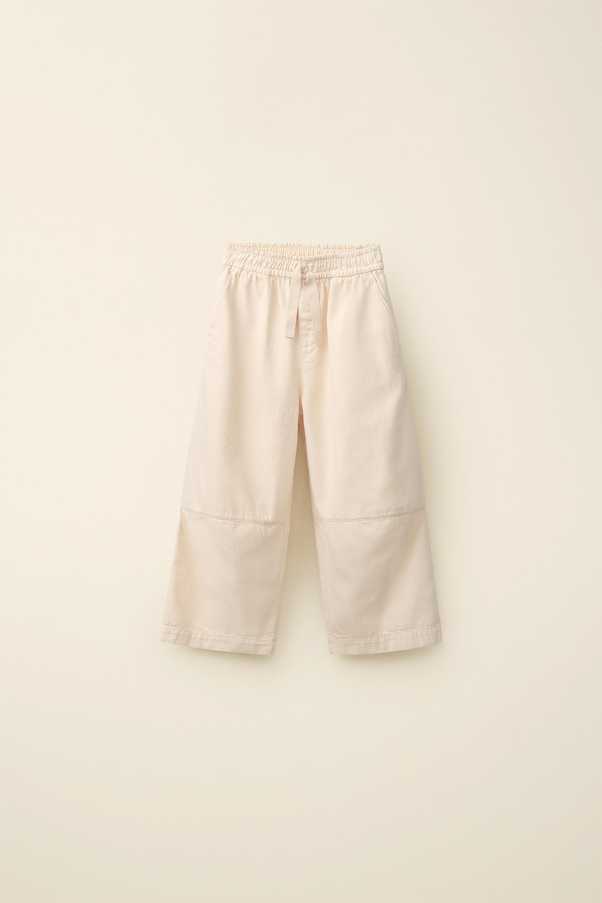 STRAIGHT LEG PANTS CREATED BY CARAMEL LONDON X ZARA — Mid-ecru
