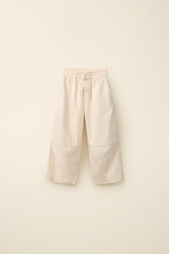 STRAIGHT TROUSERS CREATED BY CARAMEL LONDON X ZARA - Mid-ecru by Zara - Image 0