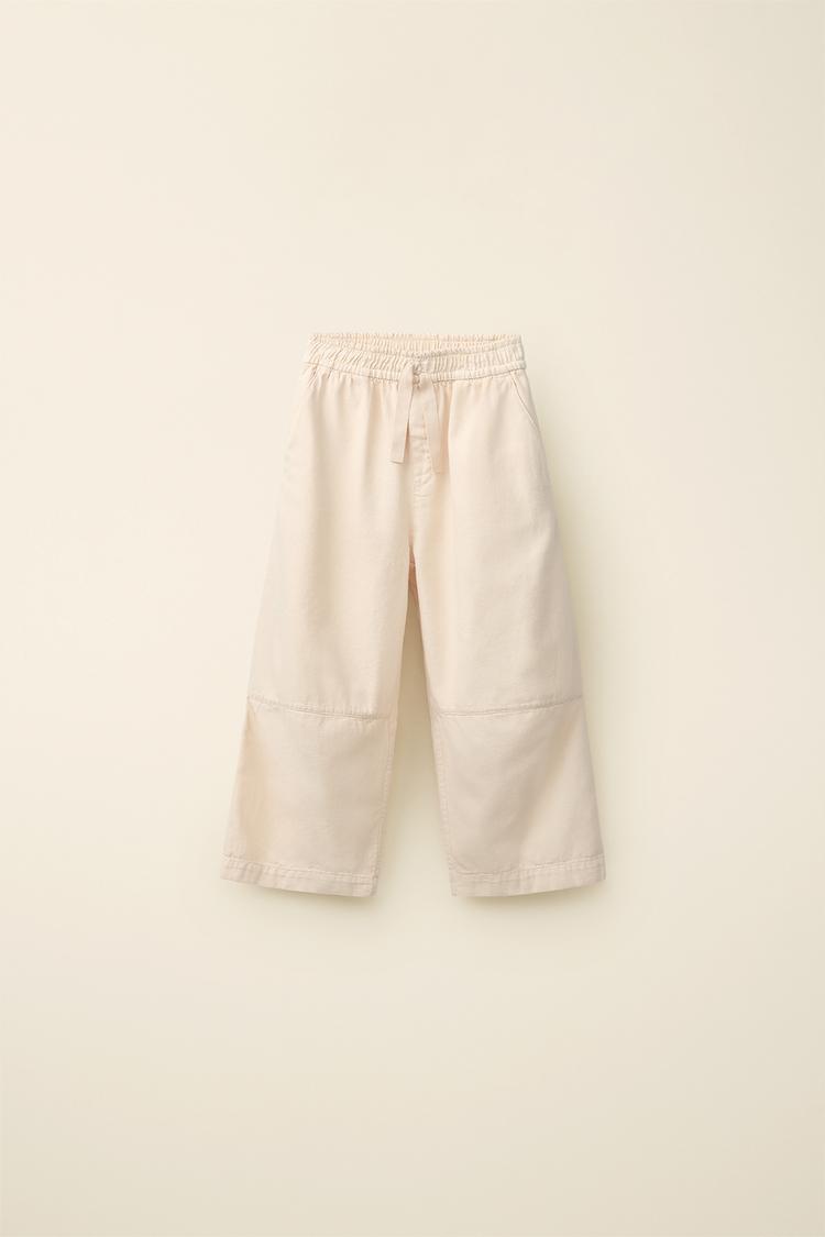 STRAIGHT LEG PANTS CREATED BY CARAMEL LONDON X ZARA — Mid-ecru
