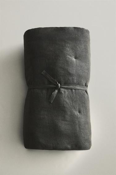 TOPPER LINO LAVADO - Gris oscuro de Zara
