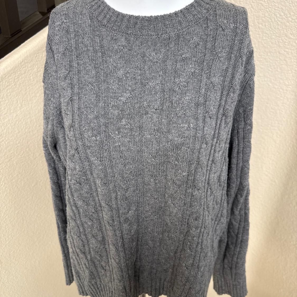 WOOL BLEND CABLE KNIT SWEATER - Image 4