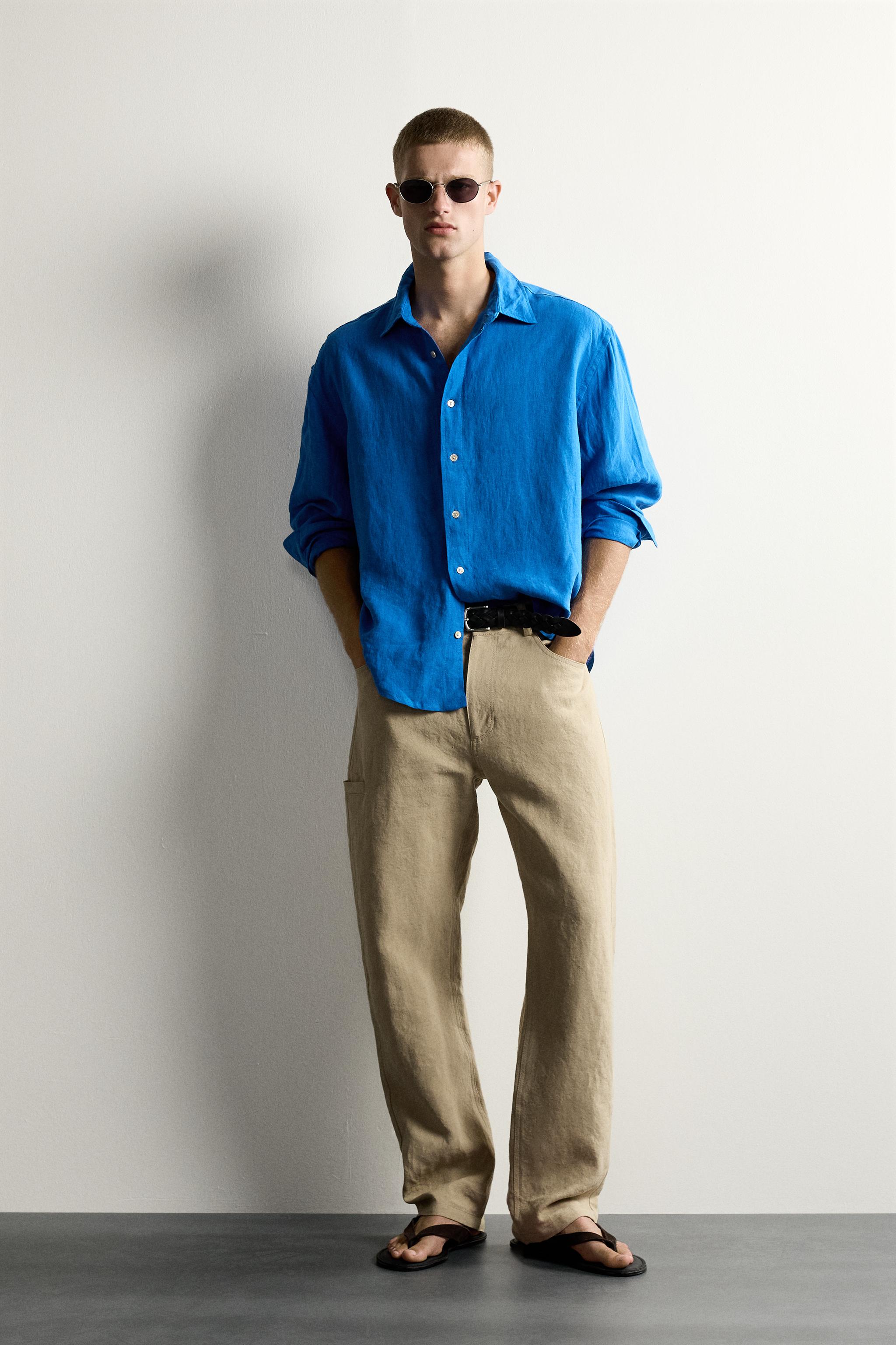 100% LINEN RELAXED FIT SHIRT