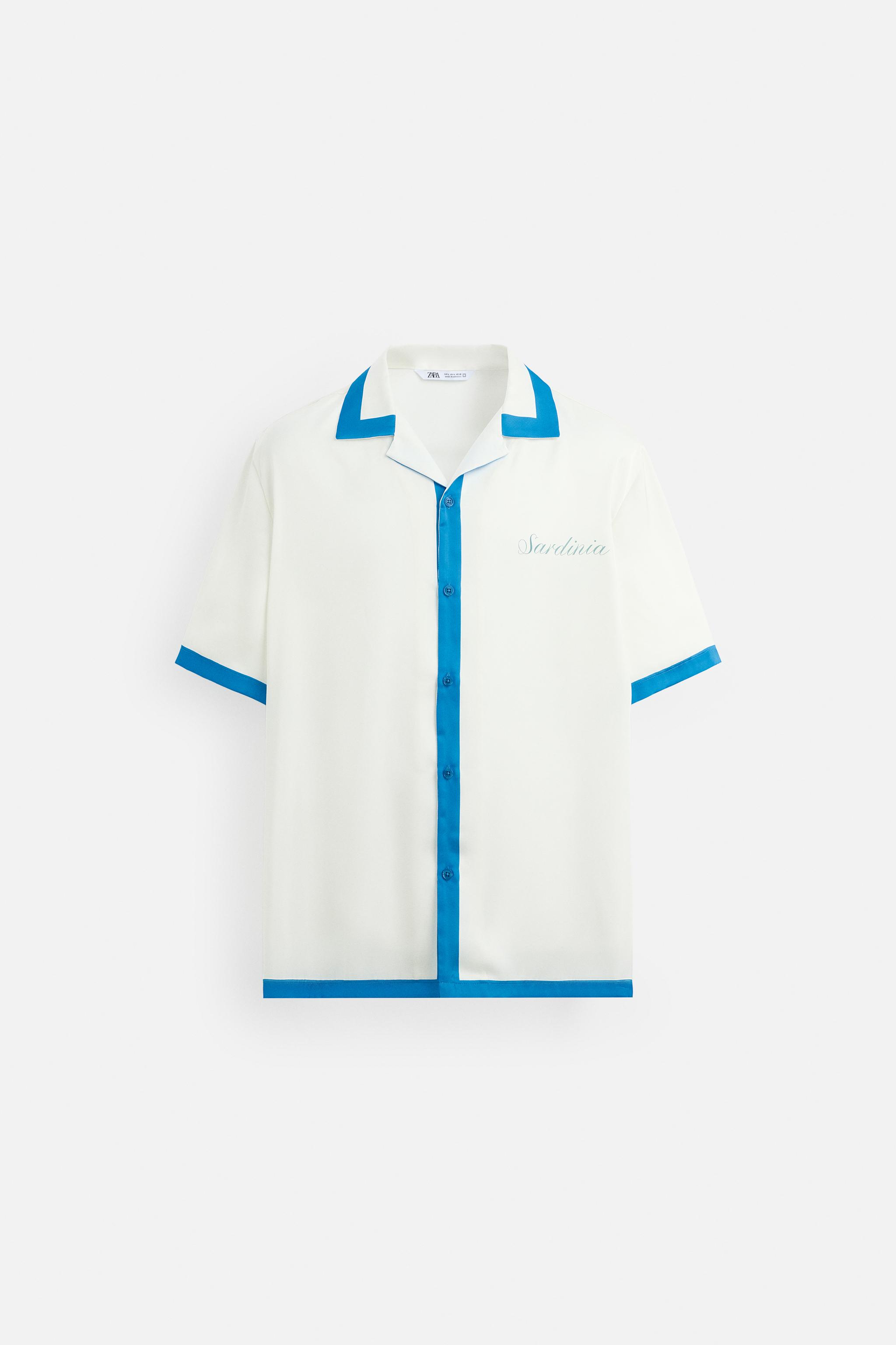 【ZARA】プリント柄サテンシャツ グリーン | 6085/460/500 PRINTED SATIN SHIRT - Green | ZARA United States