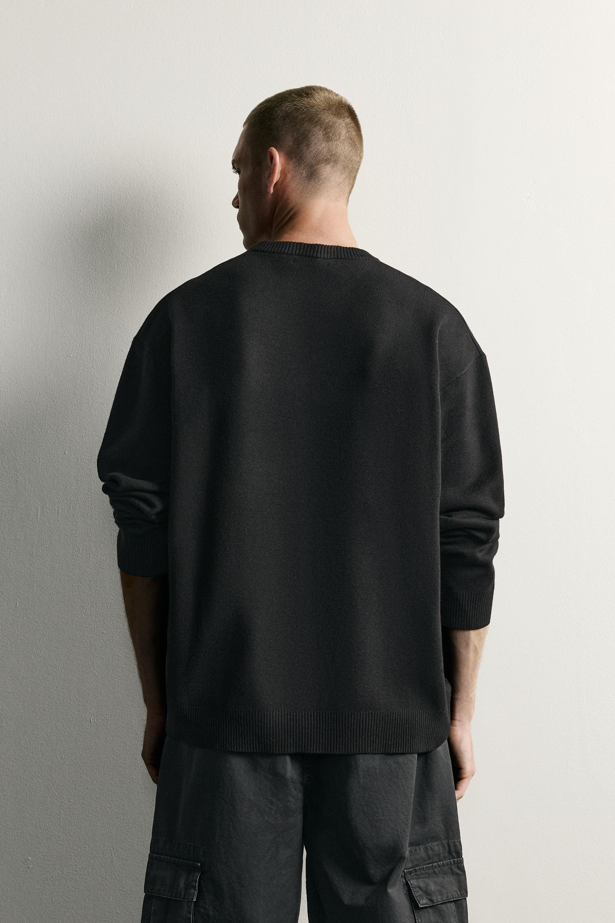 Мужские свитеры Zara SOFT RELAXED FIT JUMPER — фото 3