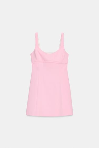 VESTIDO MINI EVASÉ - Rosa de Zara
