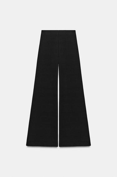 FLOWING PALAZZO TROUSERS - Black by Zara - Image 4