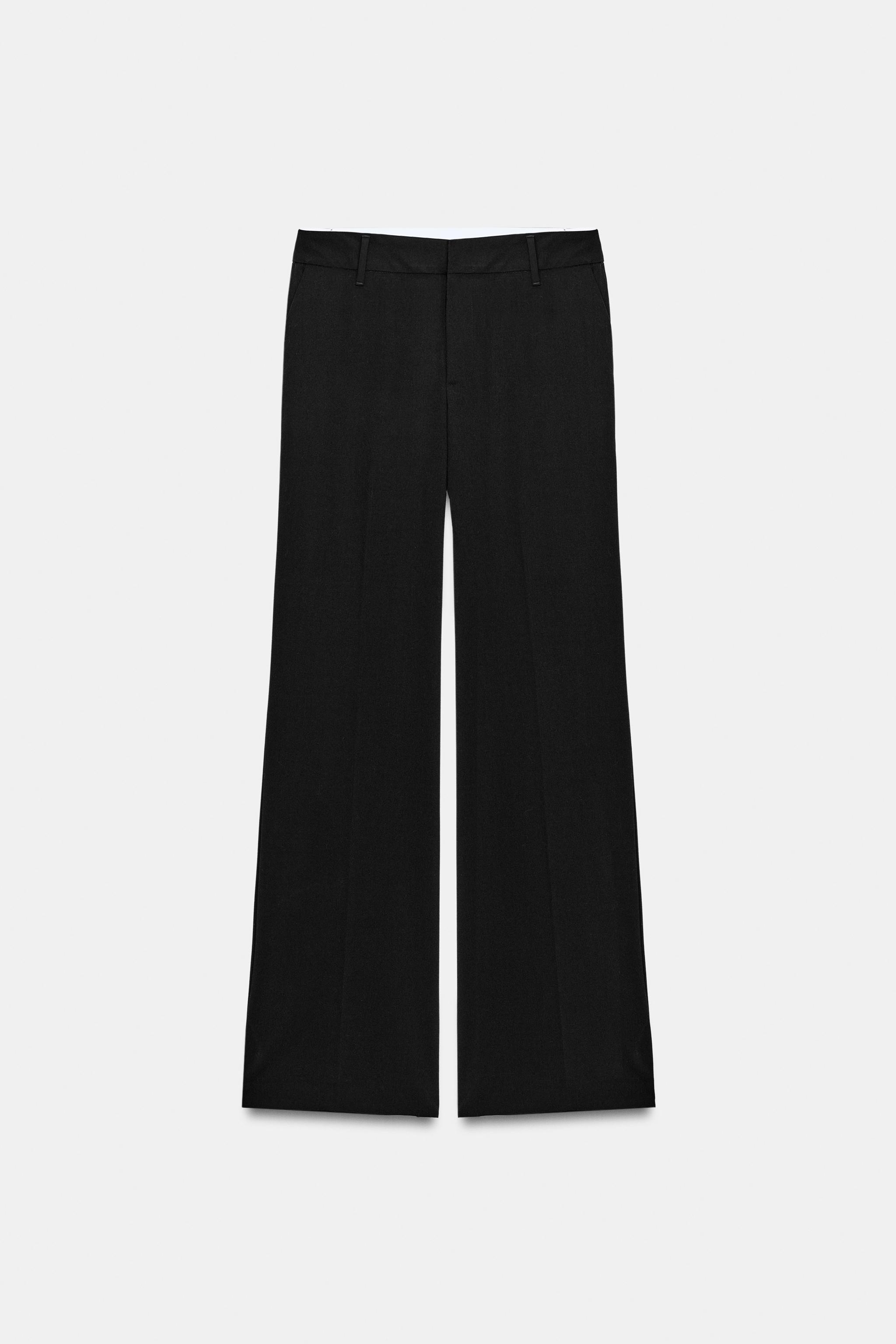 Zara Düşük Bel Düz Kesim Pantolon görsel 7