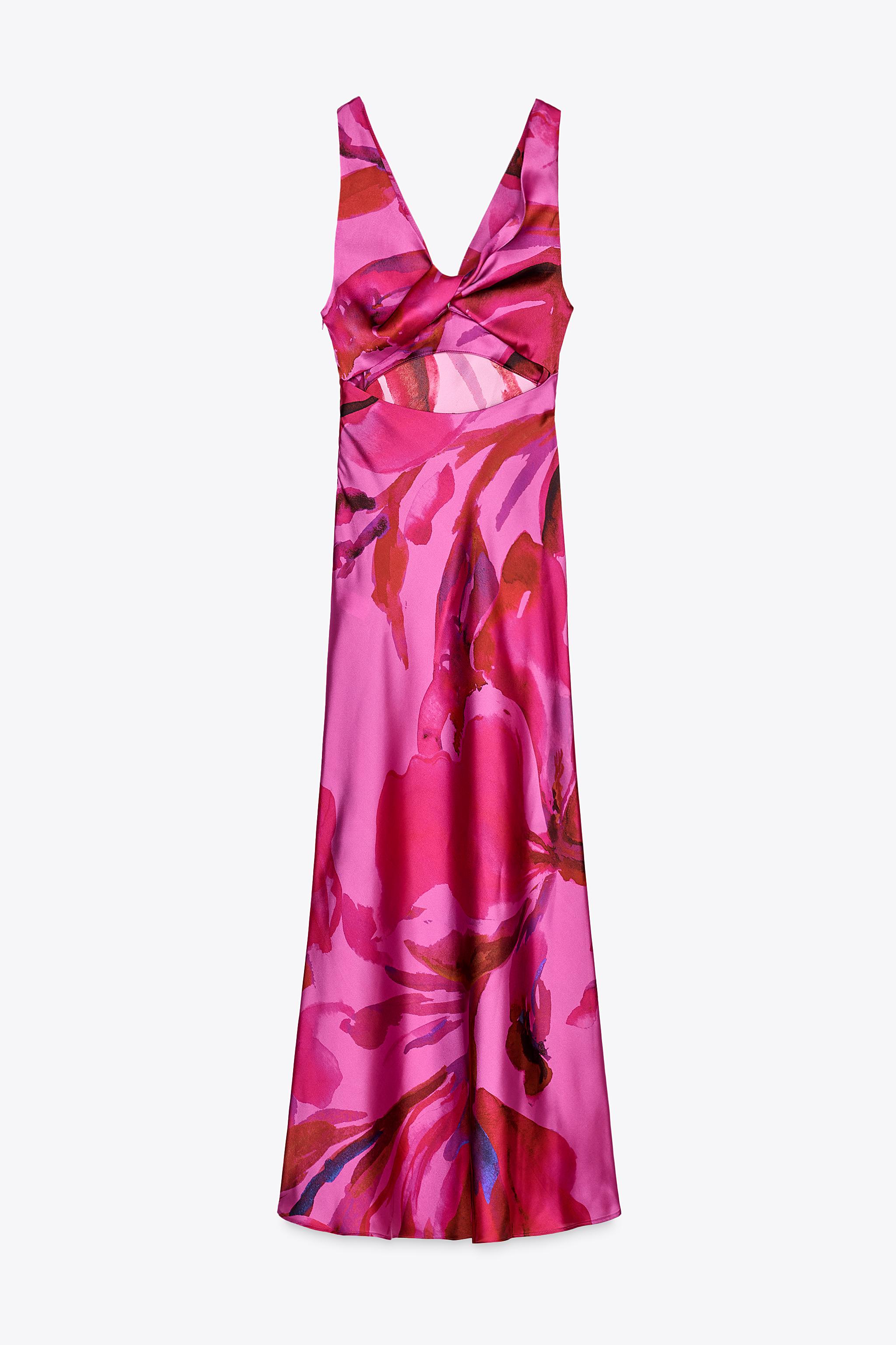 ZARA プリント ミディワンピース 3226/275 プリント ミディワンピース - マルチカラ― | ZARA Japan / 日本