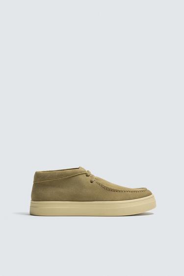 ZAPATO PIEL BORDÓN - Beige de Zara