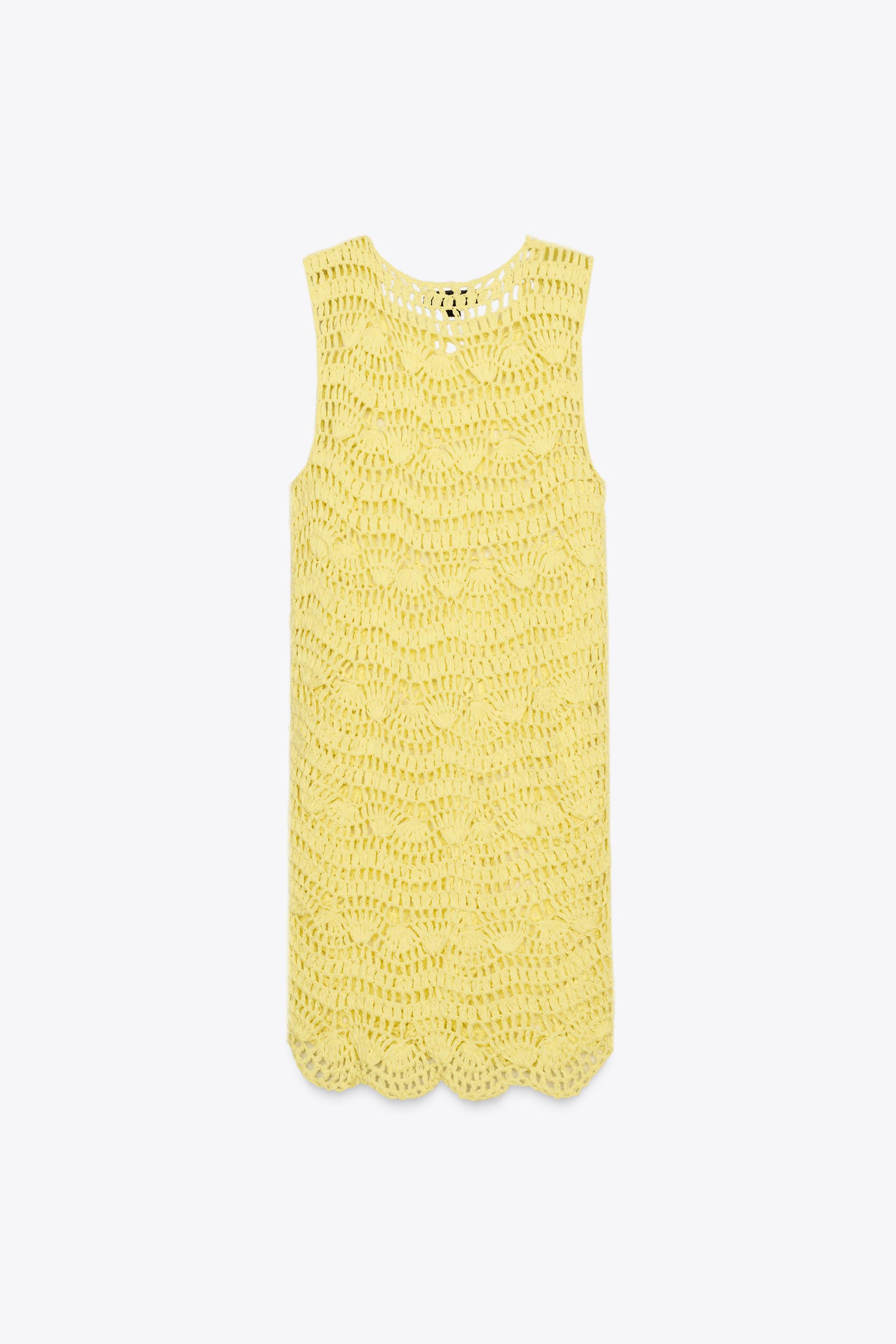 ZARA ショート丈オープンニットワンピース 3646/001 03646001300-e2.jpg?ts=