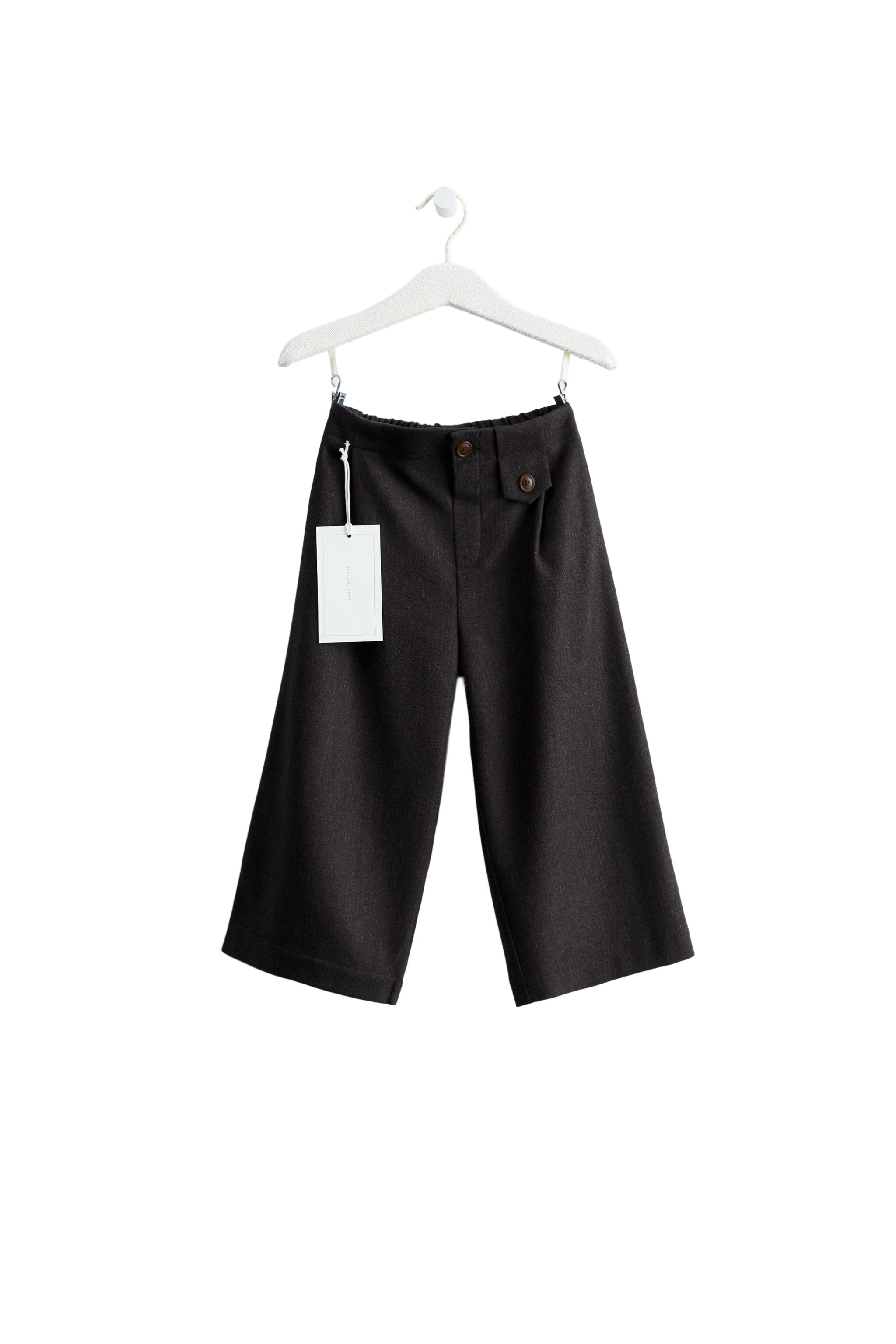 ZARA TIMELESS - PANTALÓN WIDE LEG CON LANA