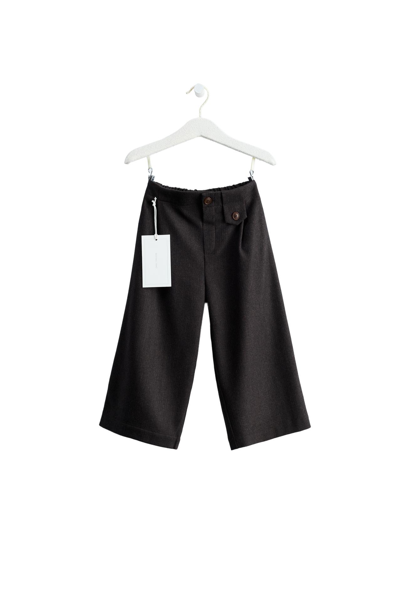 ZARA TIMELESS - брюки с широкими штанинами из шерстяной смеси