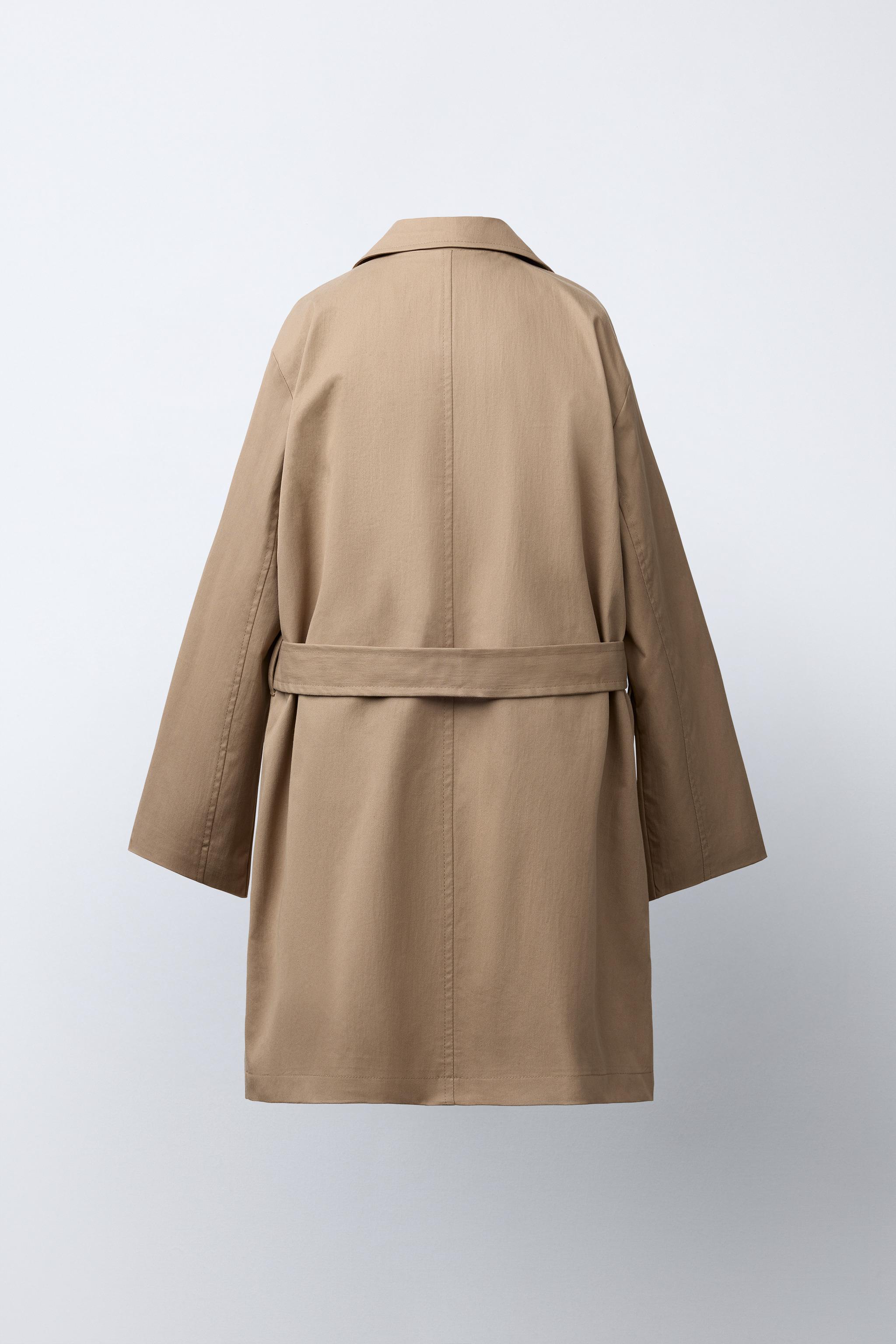 TRENCH LONG À CEINTURE