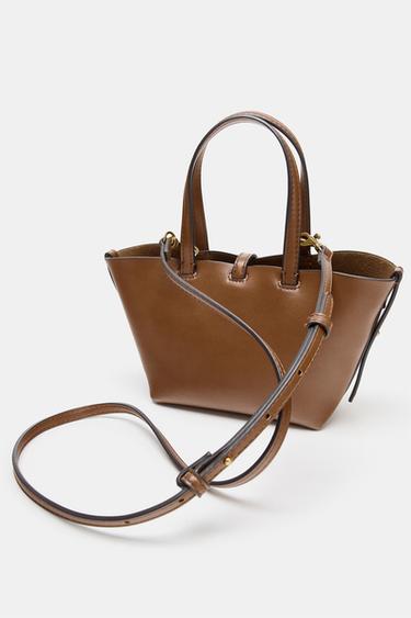 MINI SHOPPER DE PALHA - Torrado-escuro da Zara