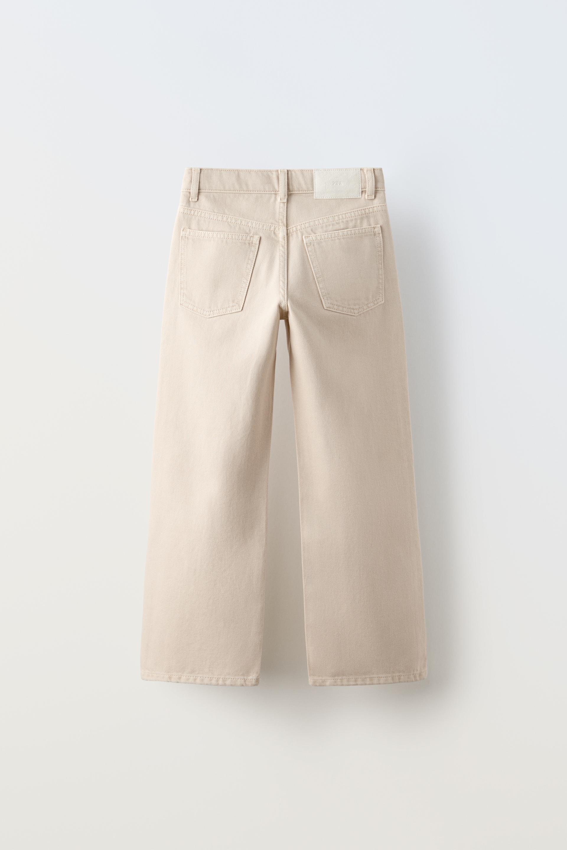 Zara jeans fashion beige