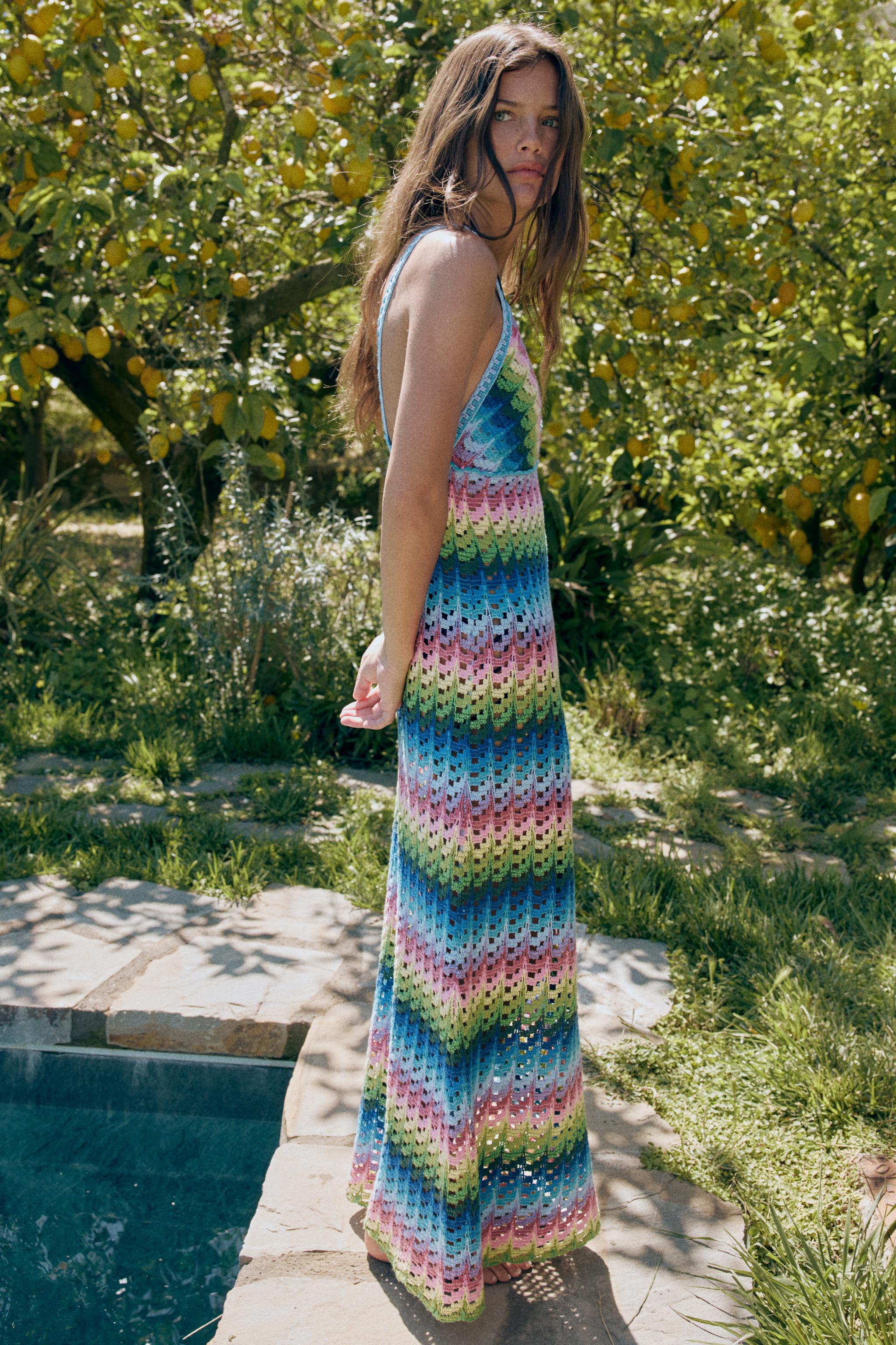 LONG KNIT STRAP DRESS
