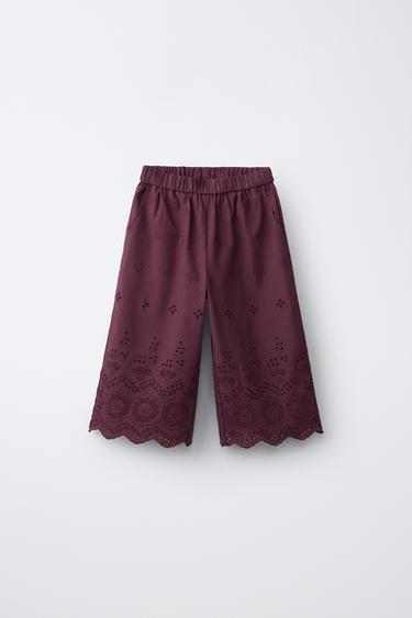 PANTALÓN CULOTTE SCHIFFLY - Púrpura de Zara