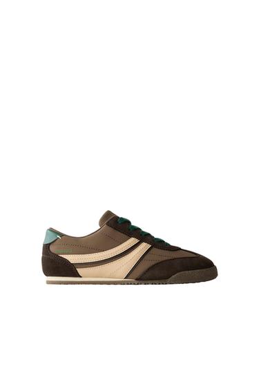 CONTRAST PLIMSOLLS - Brown by Zara