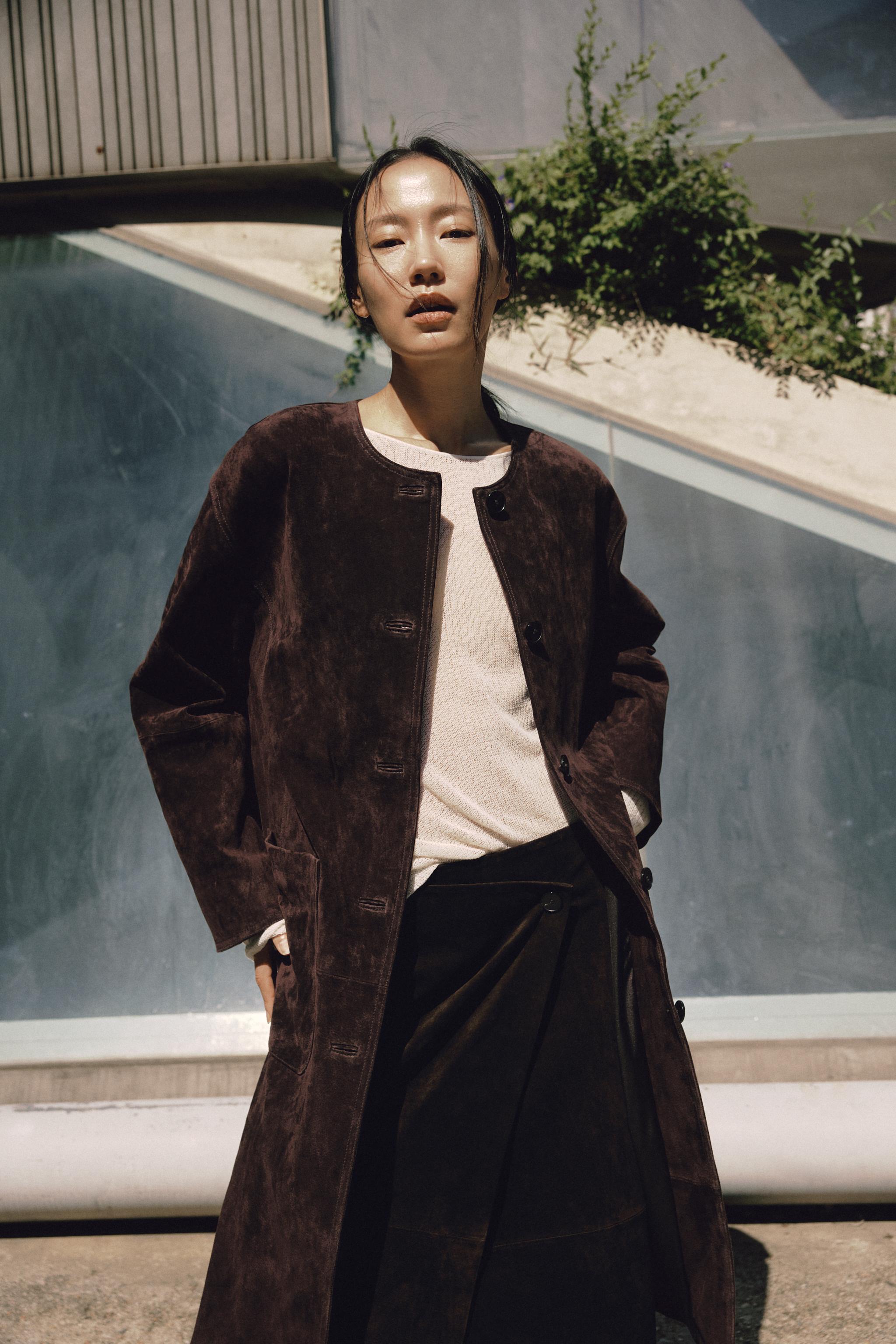 ZARA ライトベージュ チェスターコート Mサイズ ZARAのチェスターコート（ベージュ系）を使ったレディース人気