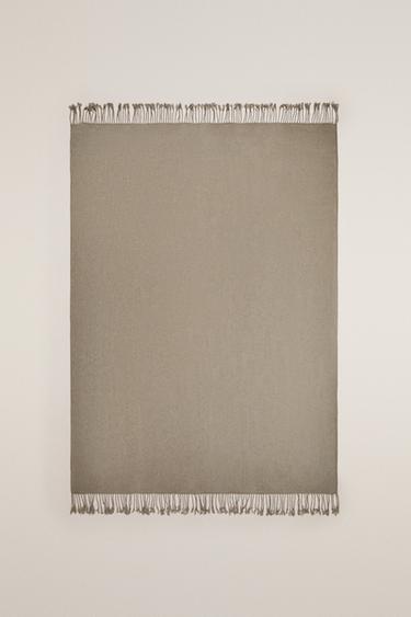 CHENILLE THROW - Light brown by Zara - Image 0