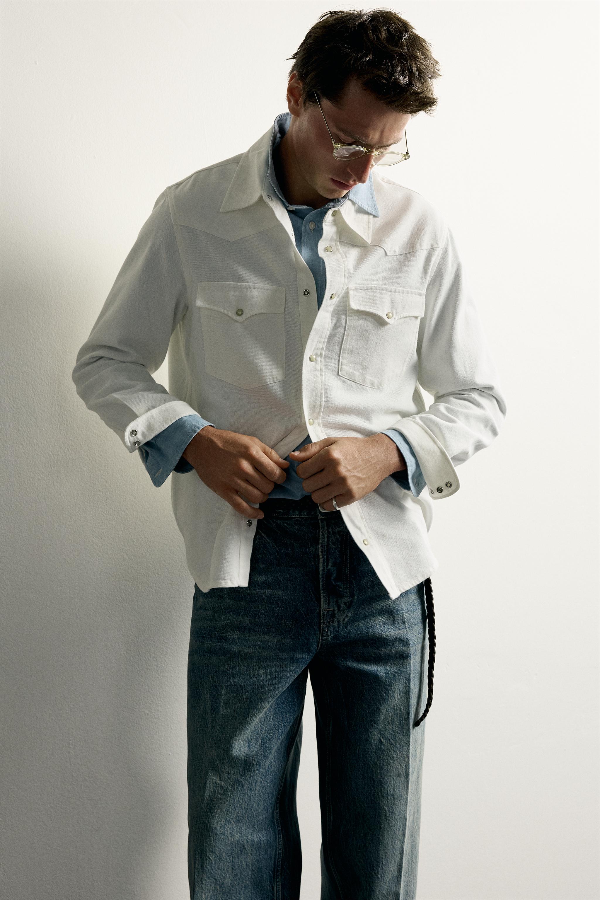 COTTON-LYOCELL REGULAR FIT WESTERN SHIRT