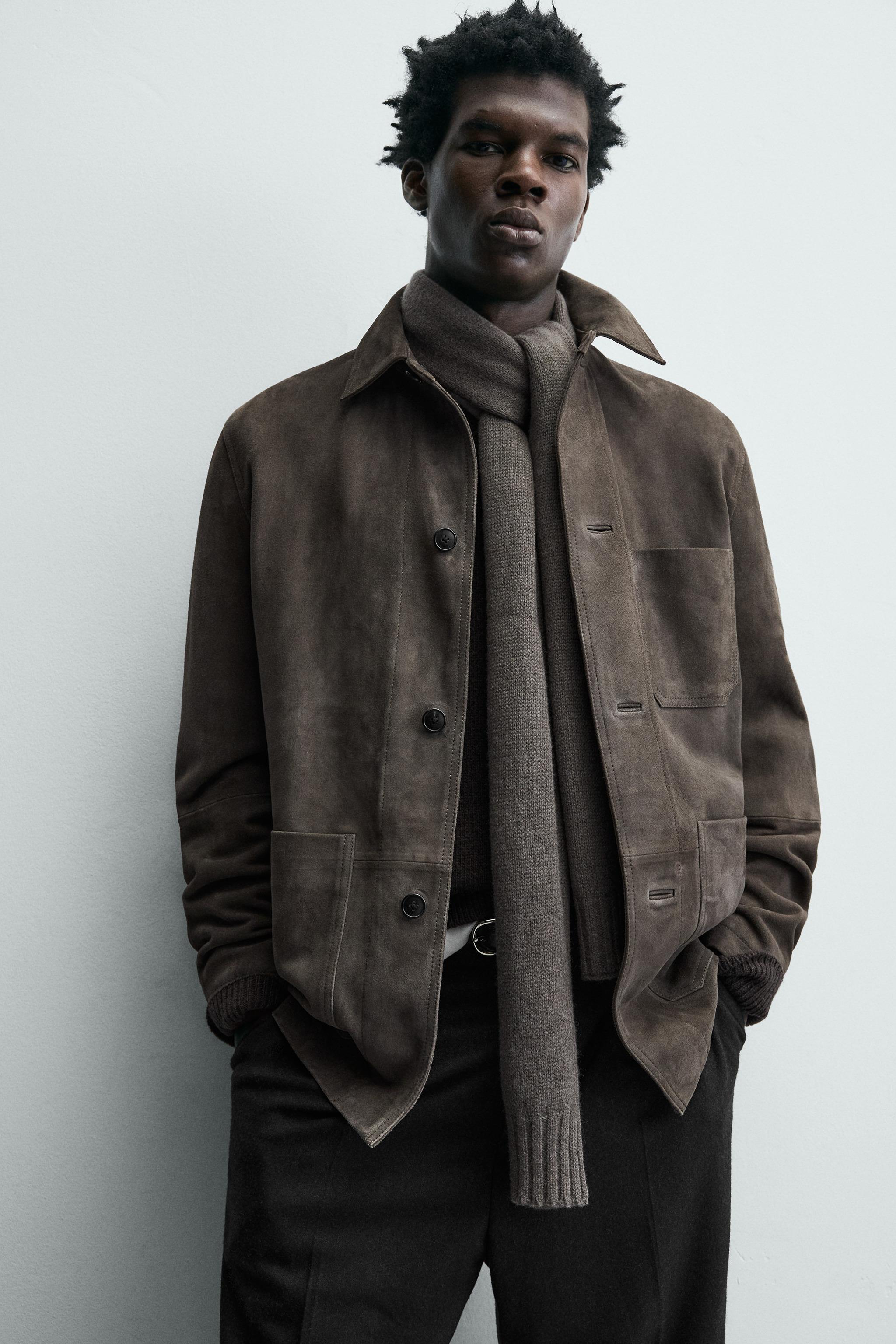 VESTE EN CUIR ET DAIM LIMITED EDITION