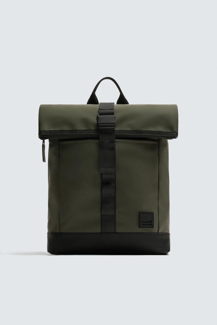 ZARA RUBBERISED TECHNICAL BACKPACK