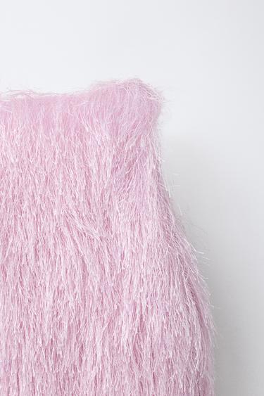 FRINGED DRESS - Pink by Zara - Image 2