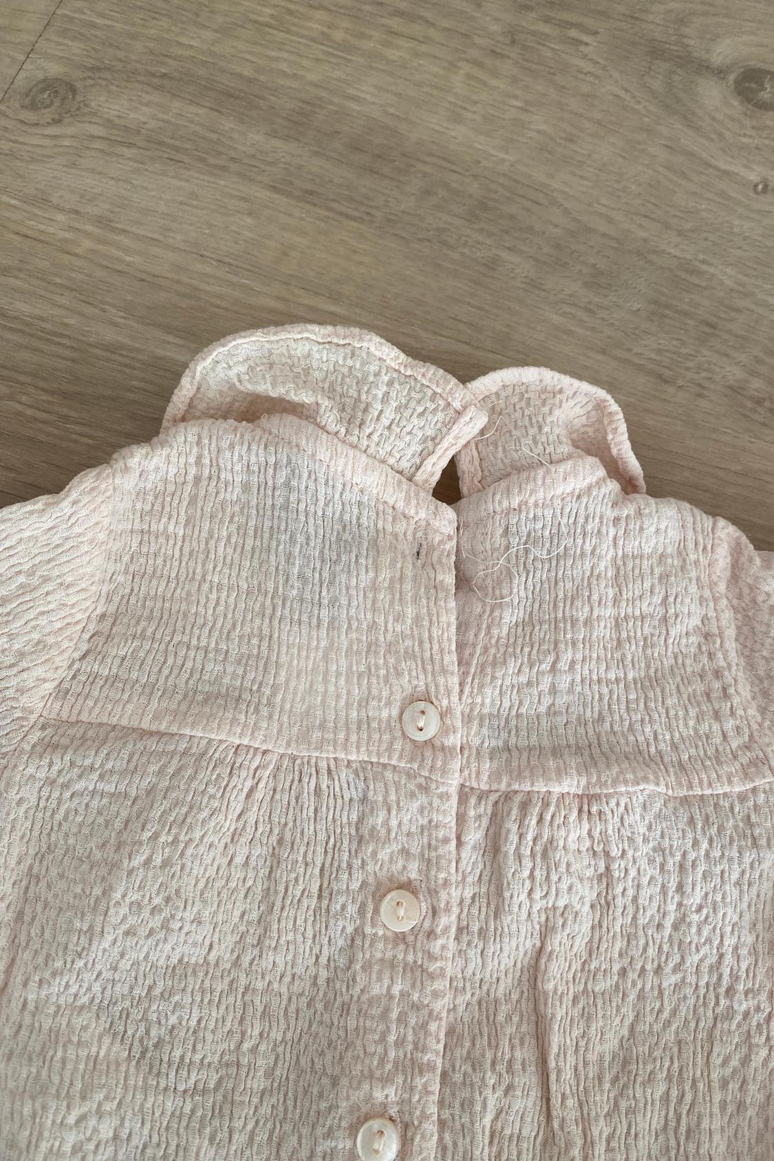 TEXTURED BODYSUIT WITH RUFFLES - Image 3