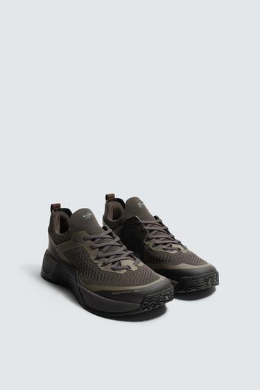 Zara TRAINING SNEAKERS - Brown