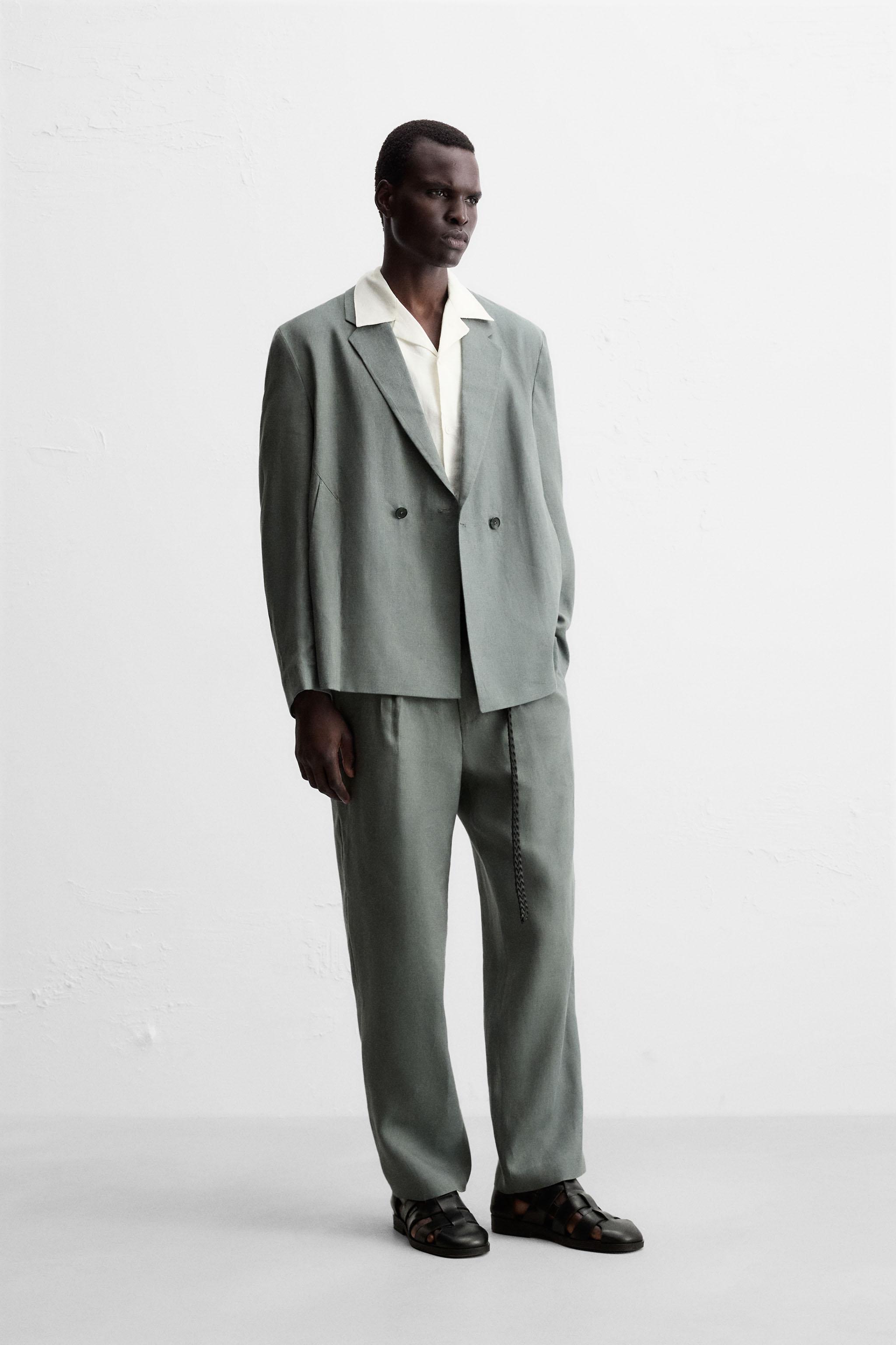 PANTALON DE COSTUME 100 % LIN