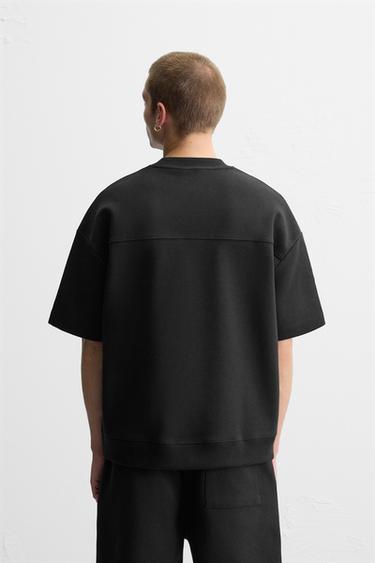 SWEAT STRUCTURÉ INTERLOCK - Noir de Zara - Image 2