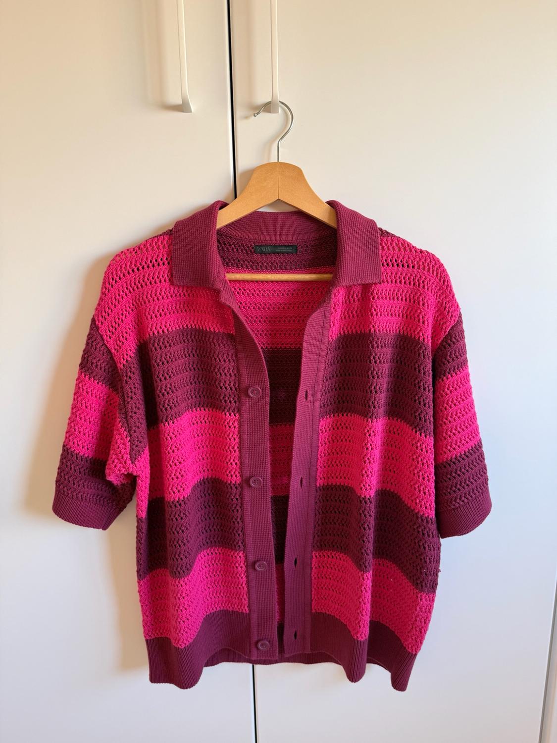 OPEN KNIT STRIPE SHIRT - Image 5