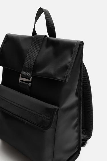 TECHNICAL FLAP BACKPACK - Black by Zara - Image 3
