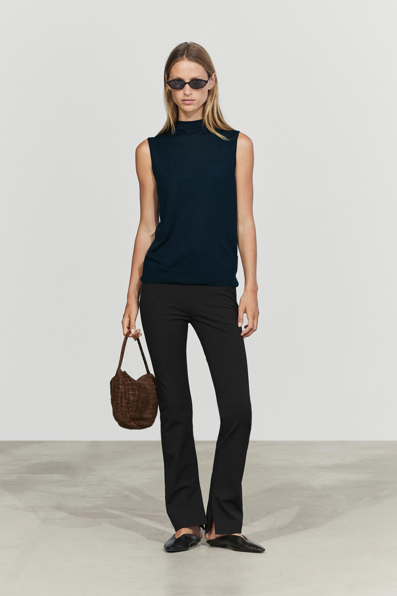 Technical flare fit pants — Black