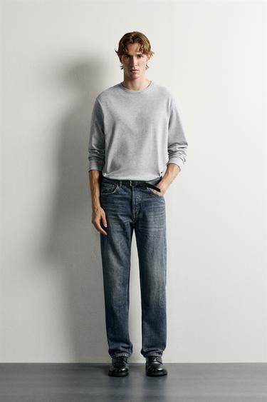 JEANS STRAIGHT FIT - Blauw van Zara