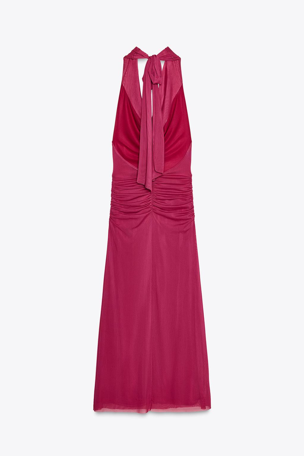 Thumbnail image for DRAPED TULLE HALTERNECK DRESS