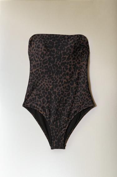 MAILLOT DE BAIN DE PLAGE IMPRIMÉ ANIMAL - Leopard de Zara - Image 5