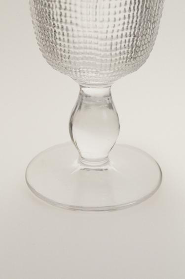 VERRE À PIED RELIEF - Transparent de Zara - Image 3
